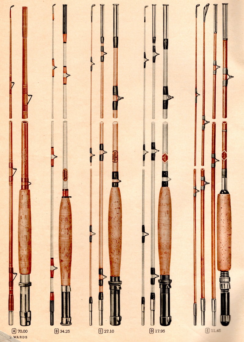 1951 and 1954 Wards catalog glass  Collecting Fiberglass Fly Rods