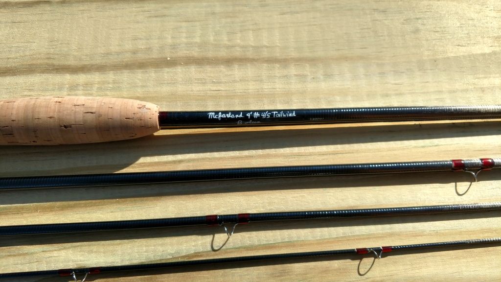 Mike Mcfarland Tailwind Graphite 9ft 4piece 9 weight with sock and tube
