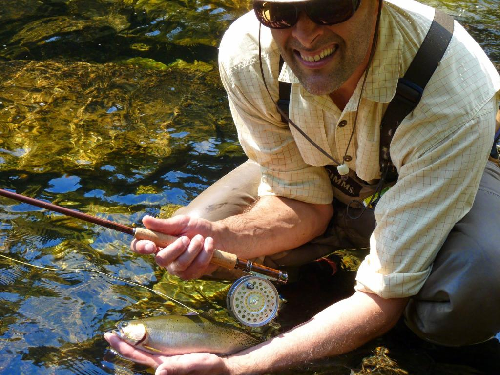 New Steffan rod and Idaho cutthroat trout-, Fishing with Fiberglass Fly  Rods