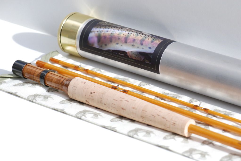 McFarland "Yellow Glass" 7'6" 5wt of Yamame fly rods Rod Photos