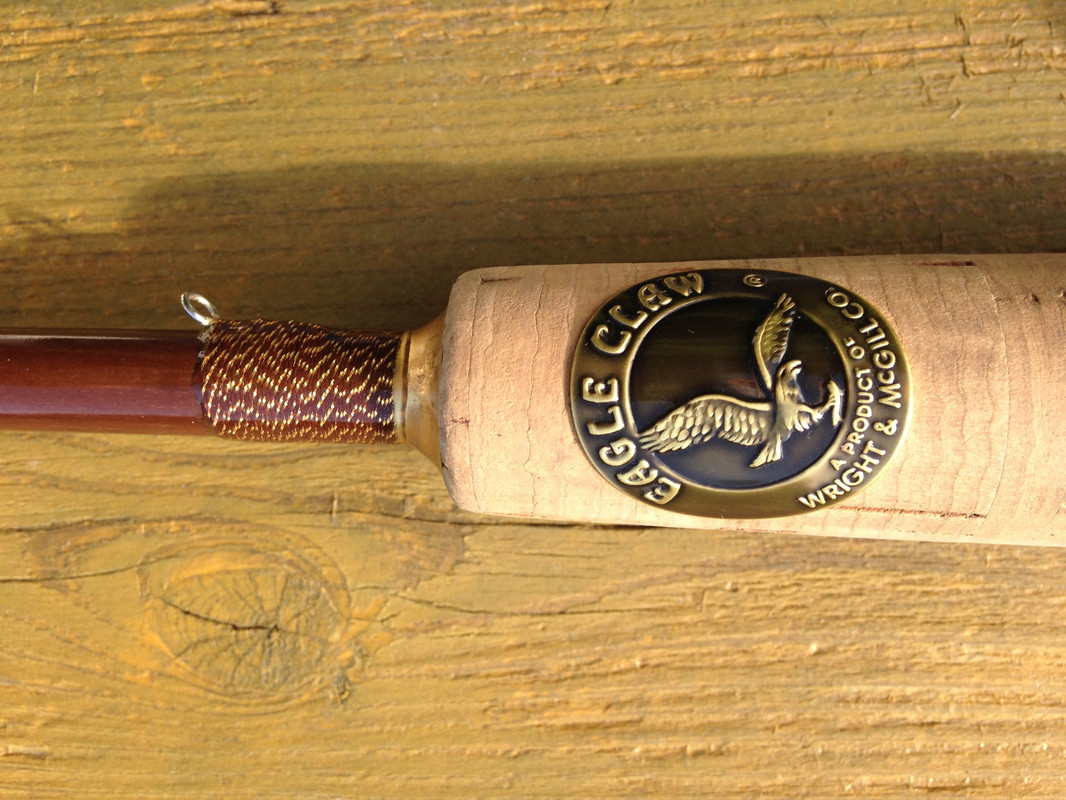 Vintage Wright & Mcgill Fishing Rod In Original Holder