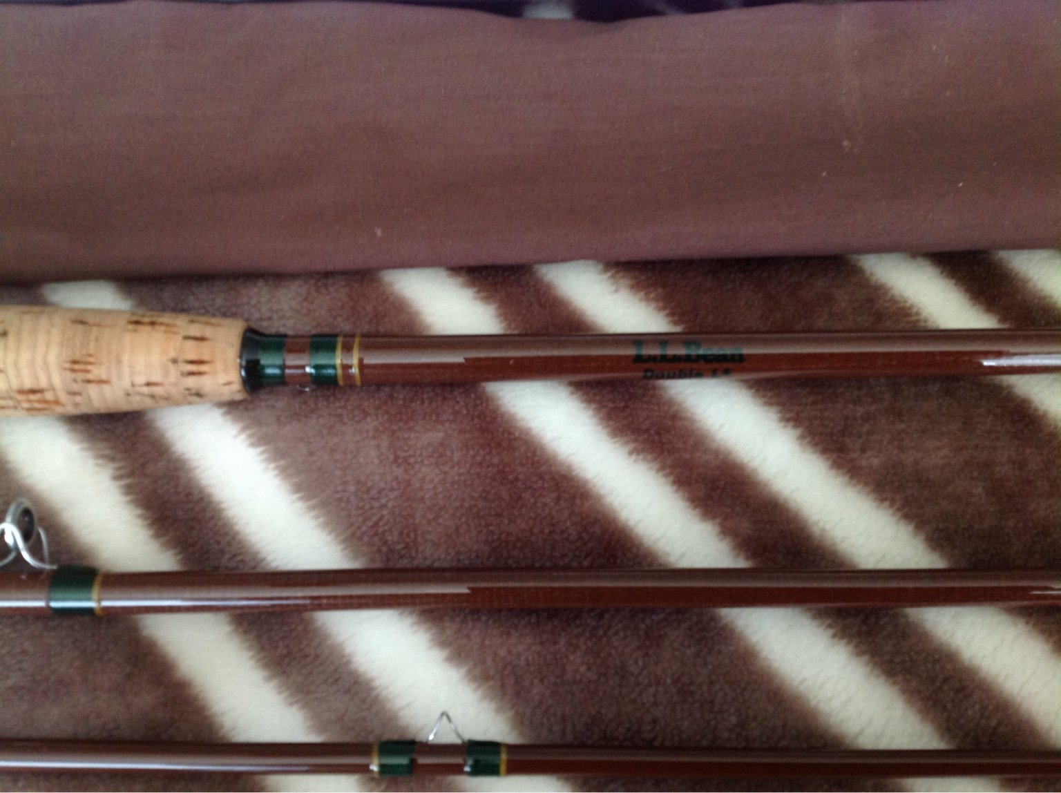 LL Bean Double L - Fisher  Collecting Fiberglass Fly Rods