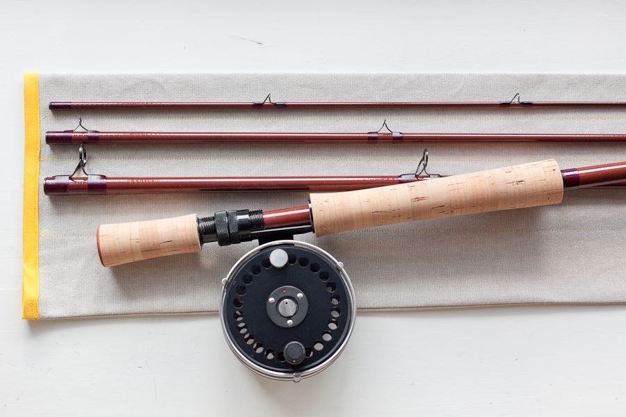 bamboo fly rod 5-6 wt 8'6 perfect for entry-level Bamboo rod trout fishing.