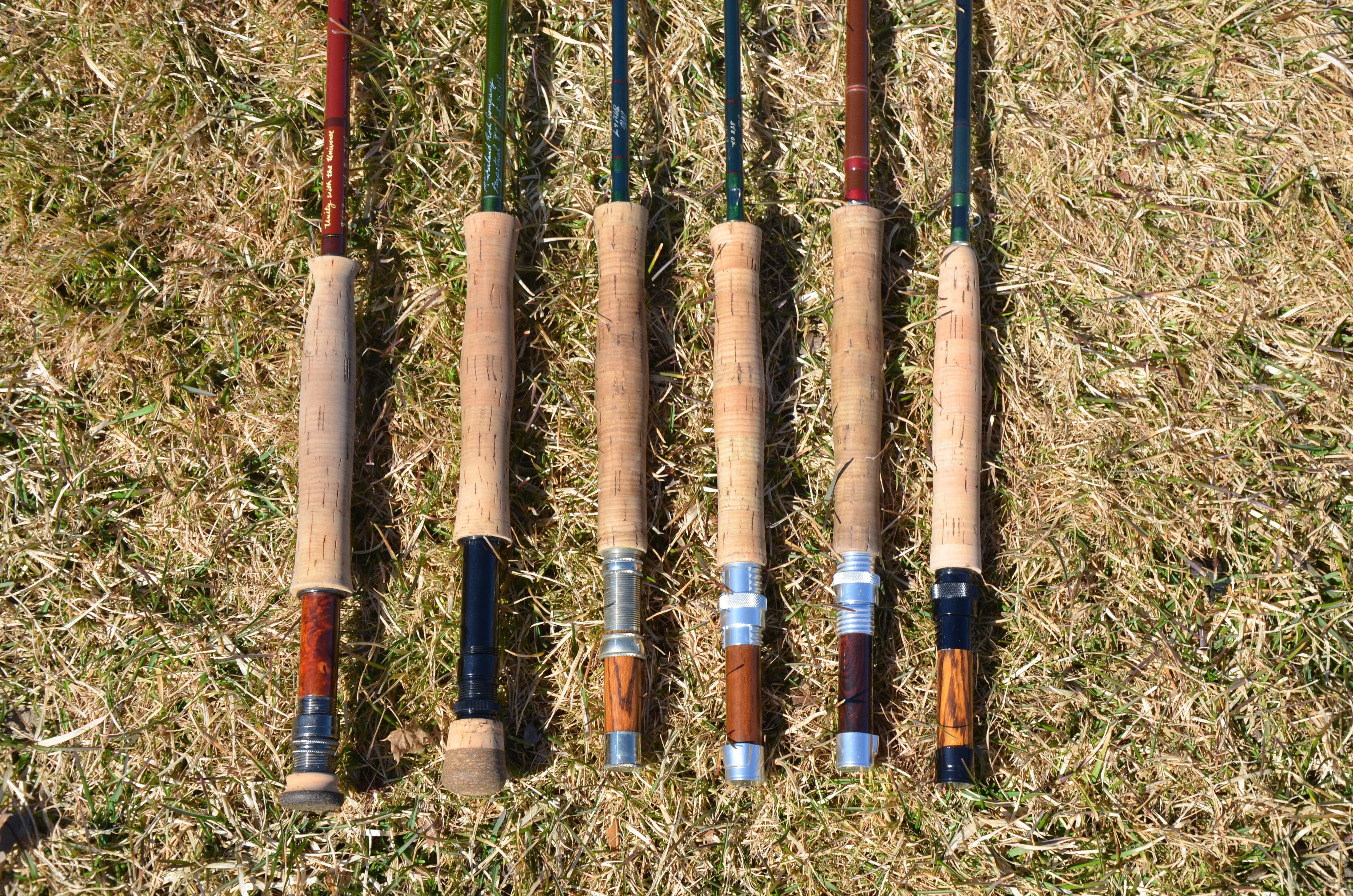 Seven Weight Gathering  Collecting Fiberglass Fly Rods
