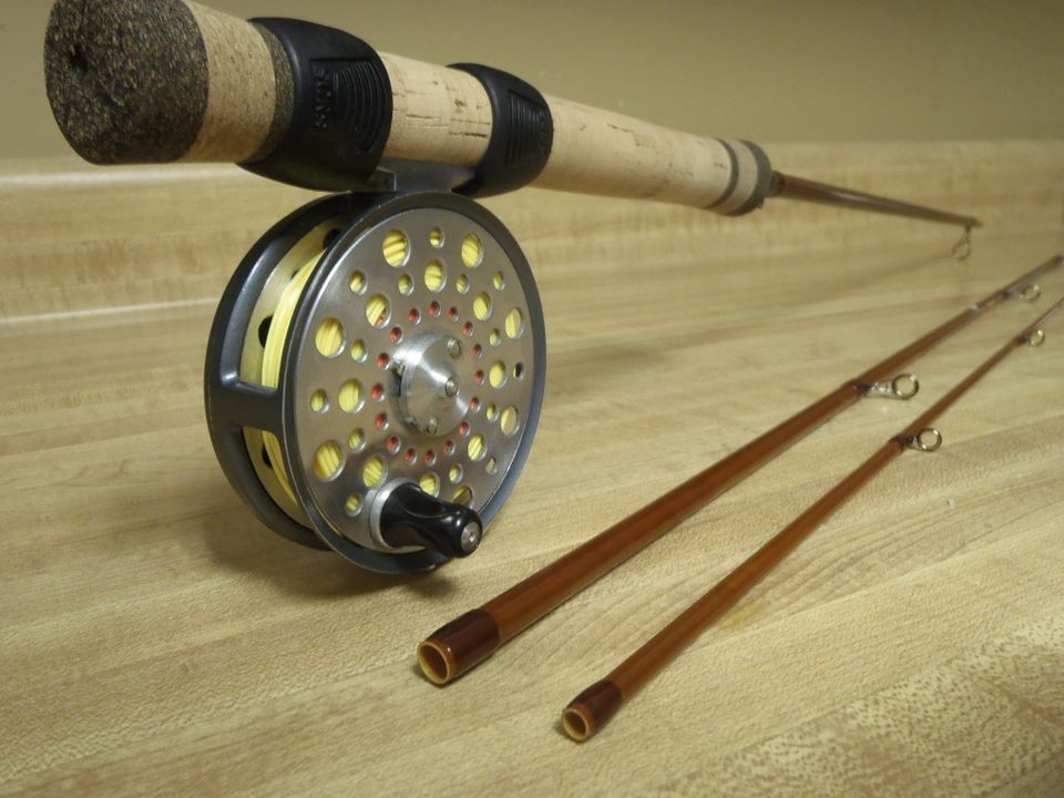 McFarland 7'2" 5wt. spin/fly Rod Photos Fiberglass Flyrodders