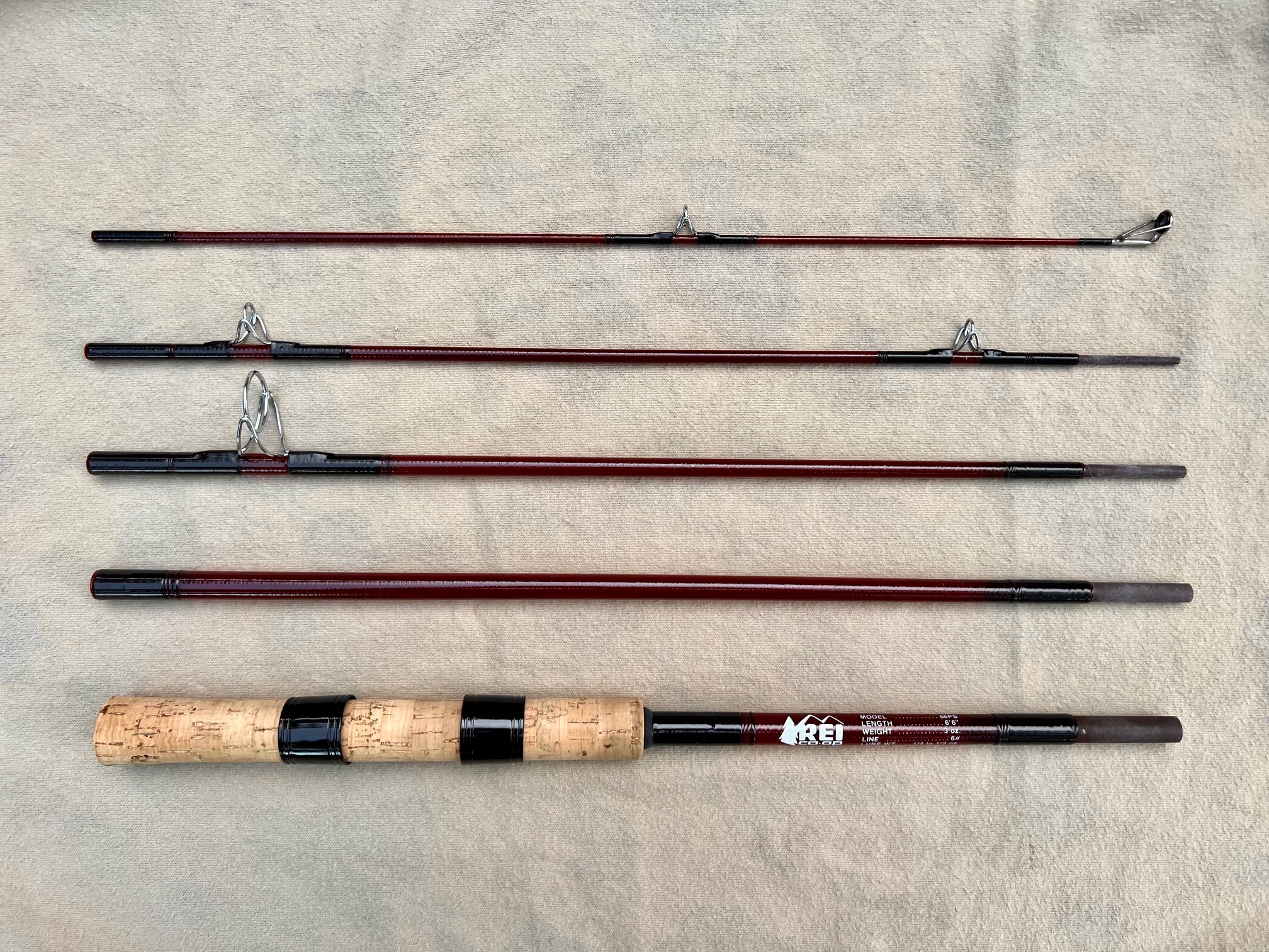 REI 66PS spin / fly rod, Rod Photos