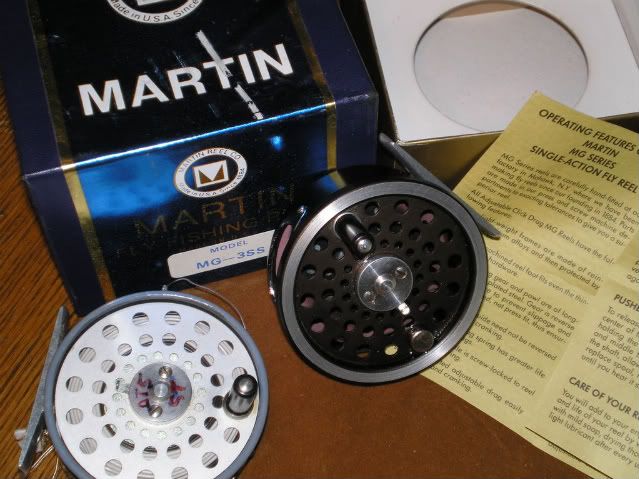 Martin Series 60 Reel Capacities, Classic Fly Reels