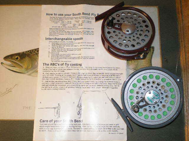 Vintage Fly Fishing Reels ~ Intrepid and one other ~ Hardy Fishing Line 
