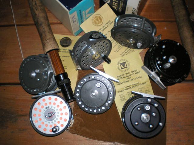 Vintage fly fishing reel Martin MG-7 with line, Leather Pouch, made in NY,  USA – Luce Coffee Roasters