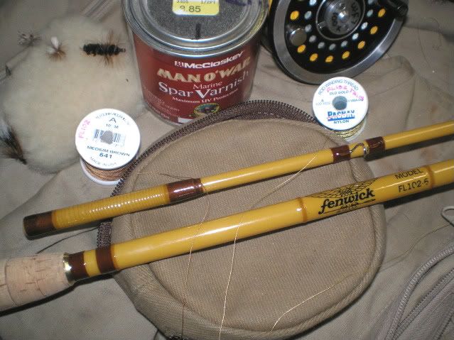 vintage yellow fenwick rod
