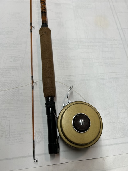 Later Ted Williams 9ft. 9 Wt rod and reel | Collecting Fiberglass Fly Rods  | Fiberglass Flyrodders