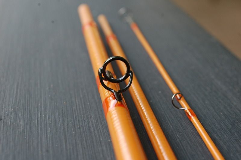J Green 7'7" Heritage Trout 4wt 3pc "dry fly" Rod Photos Fiberglass Flyrodders