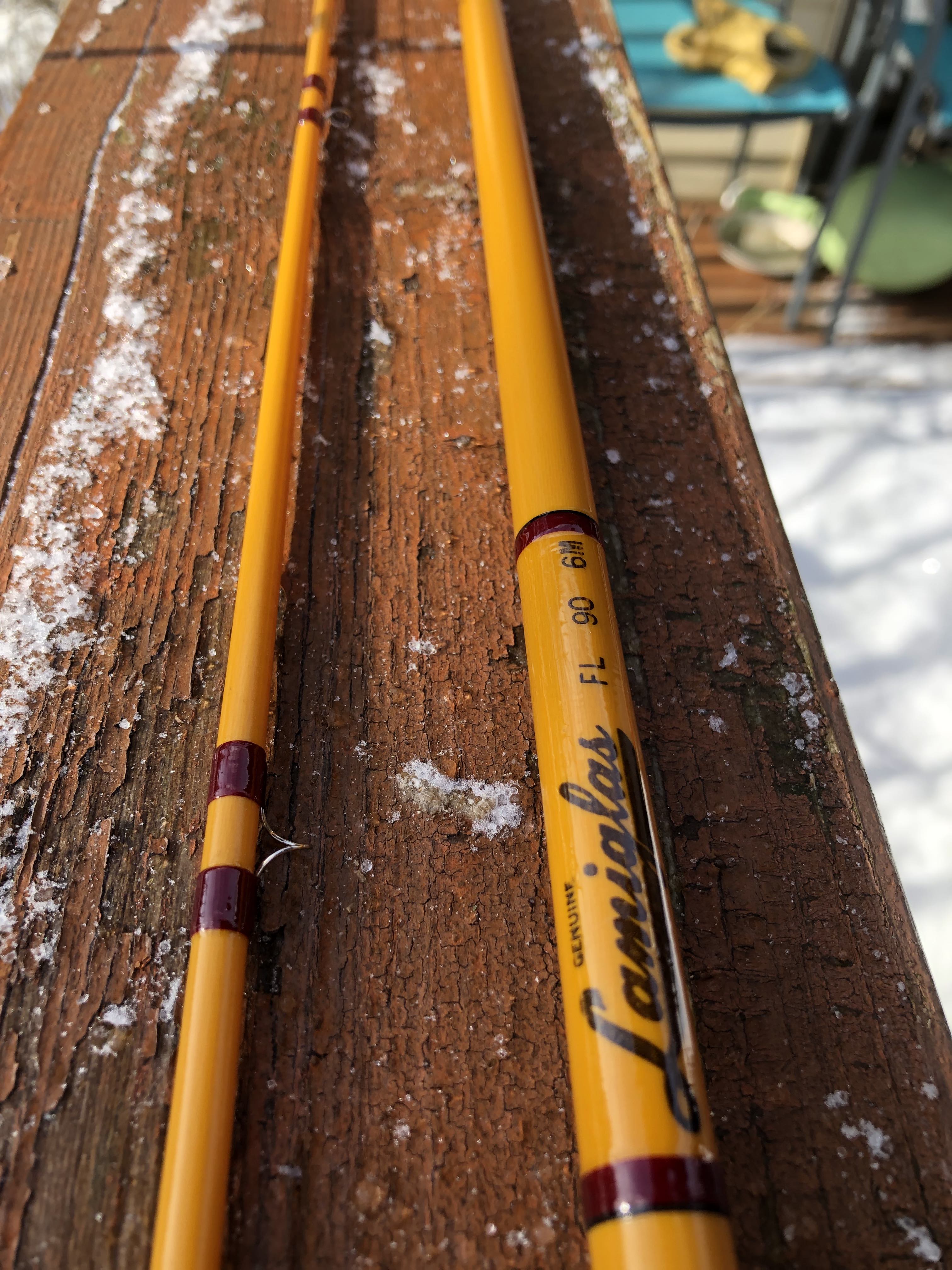 Lami 5/6 wt and Phillipson 6/7 wt Rod Photos Fiberglass Flyrodders