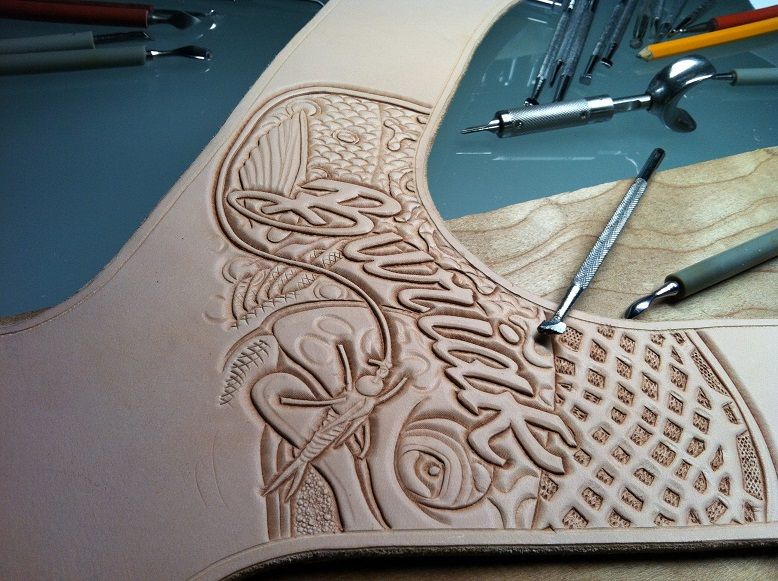 Leather Fly Fishing Harness Build Finished Rod Building and Tackle