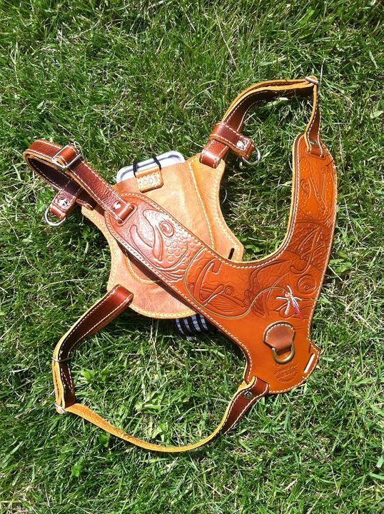 Leather Fly Fishing Harness Build Finished Rod Building and Tackle