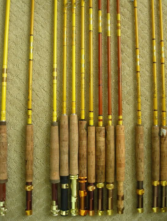 Pair of Eagle Claw Featherlite 2pc Fly Rods 3/4wt + 5wt