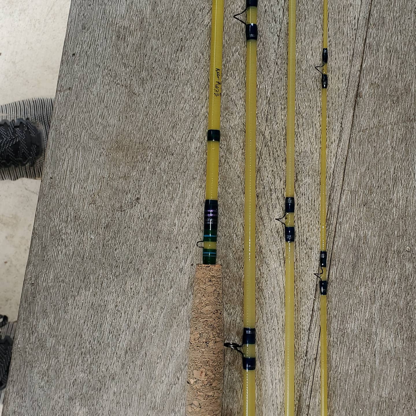 New Fly Rod Ben's of Holland fiberglass 4wt Rod Building and Tackle