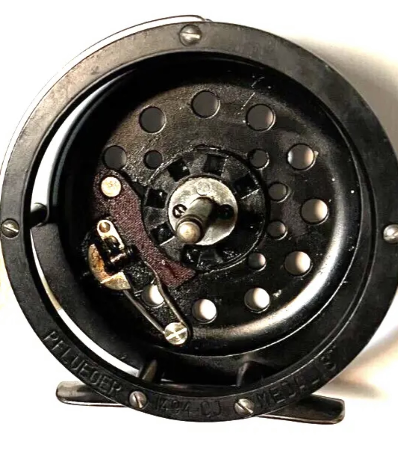 Pflueger Medalist 1498 Fly Fishing Reel. W/ One-Pfoot Ugrades. Made in USA.