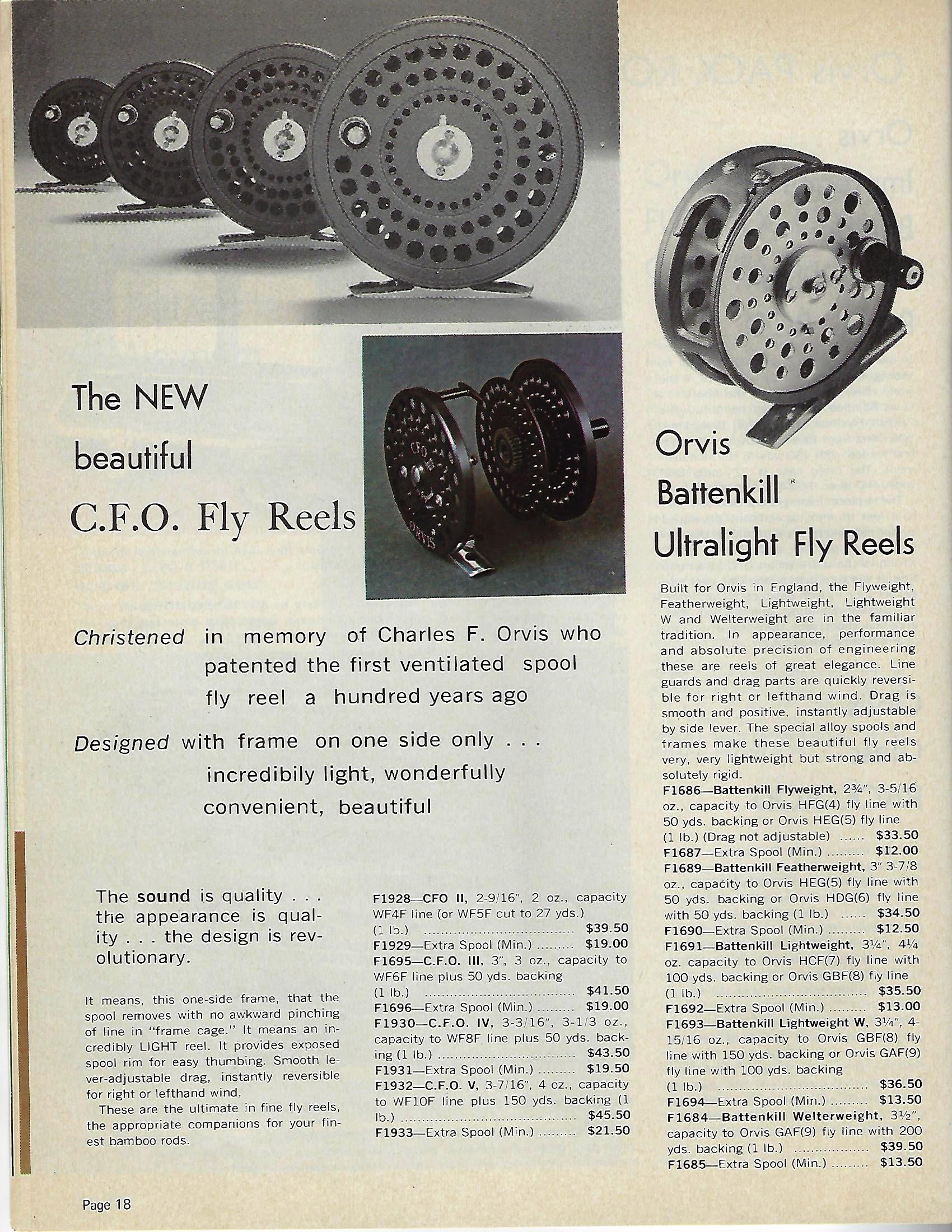 Holes ID the Foot - Orvis CFO IV reel, Classic Fly Reels