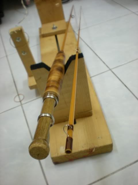 Stacked Bamboo Flamed Reel Seat